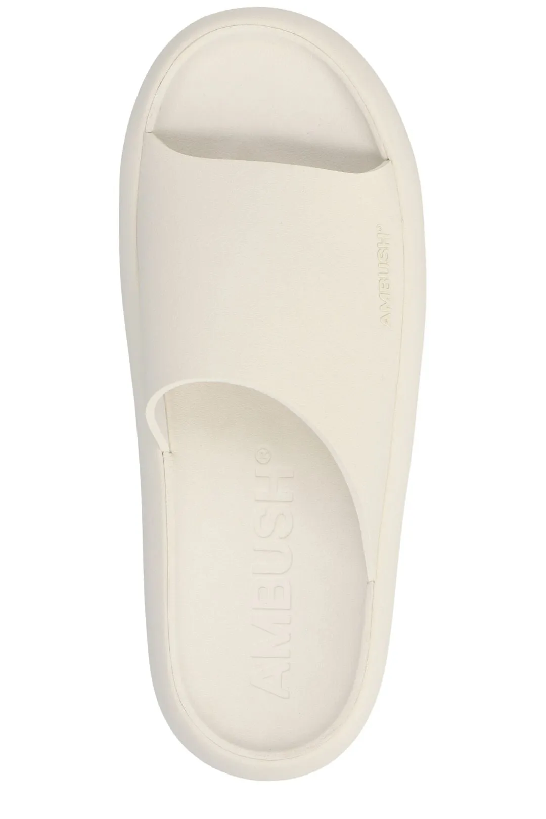 Ambush Logo Embossed Open Toe Slides