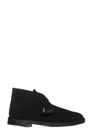 Clarks Almond Toe Lace-Up Shoes