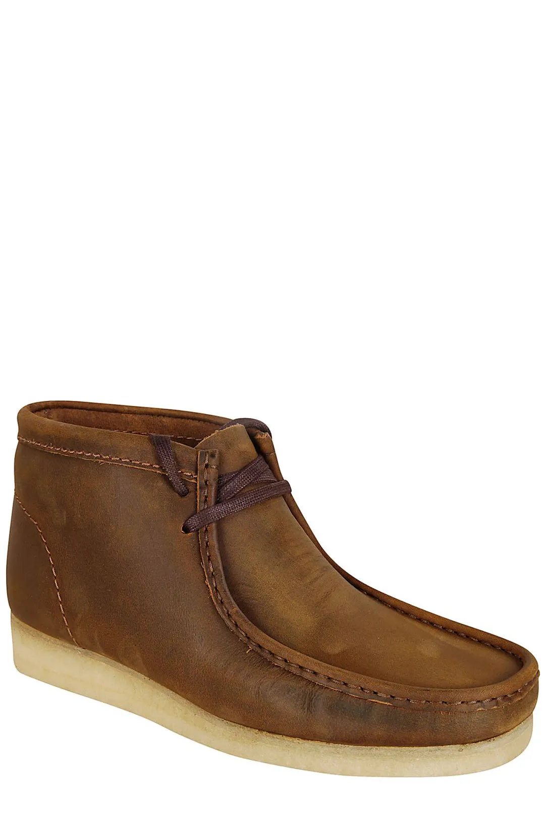 Clarks Round Toe Lace-Up Desert Boots