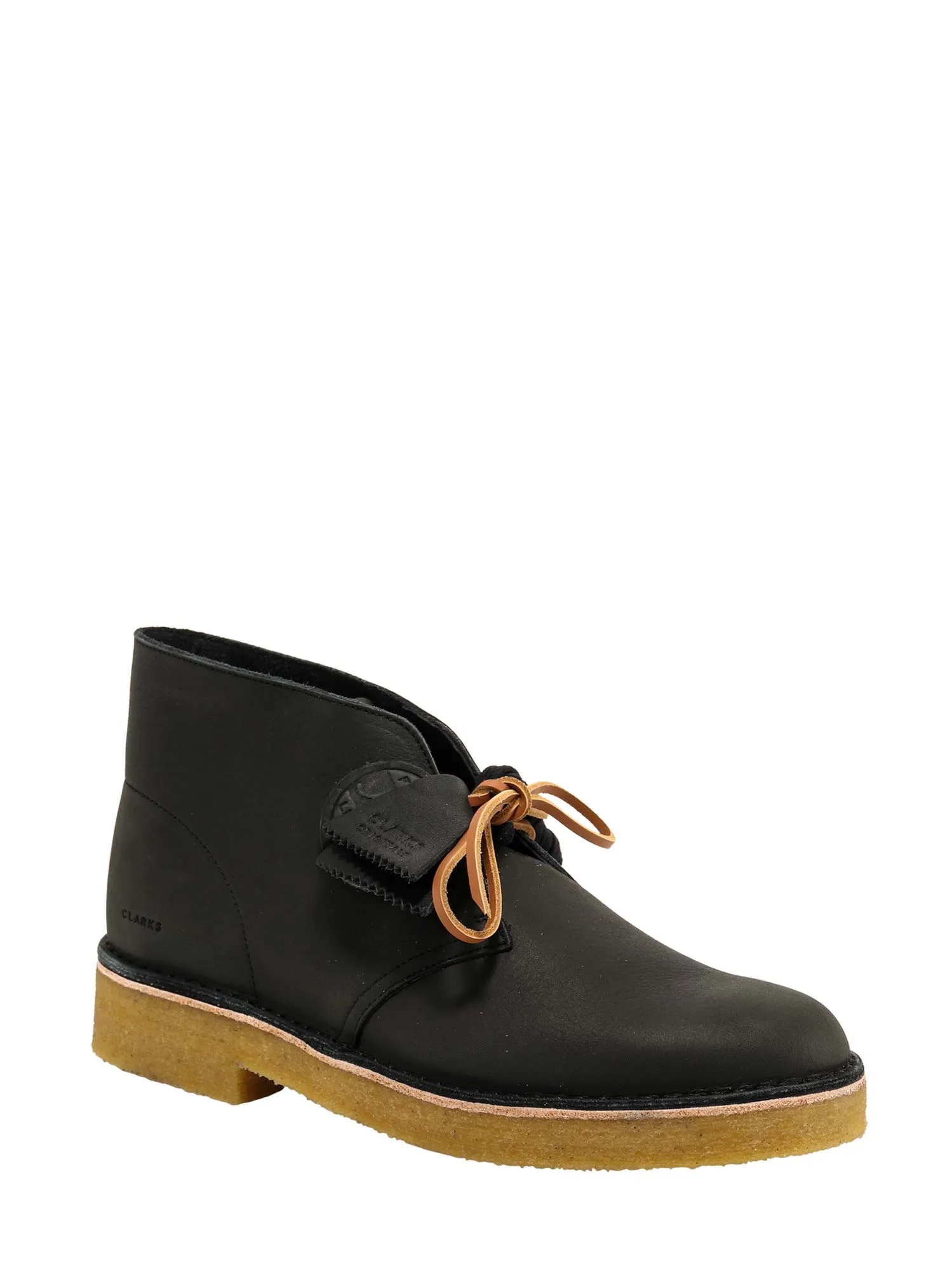 Clarks Round Toe Lace-Up Desert Boots