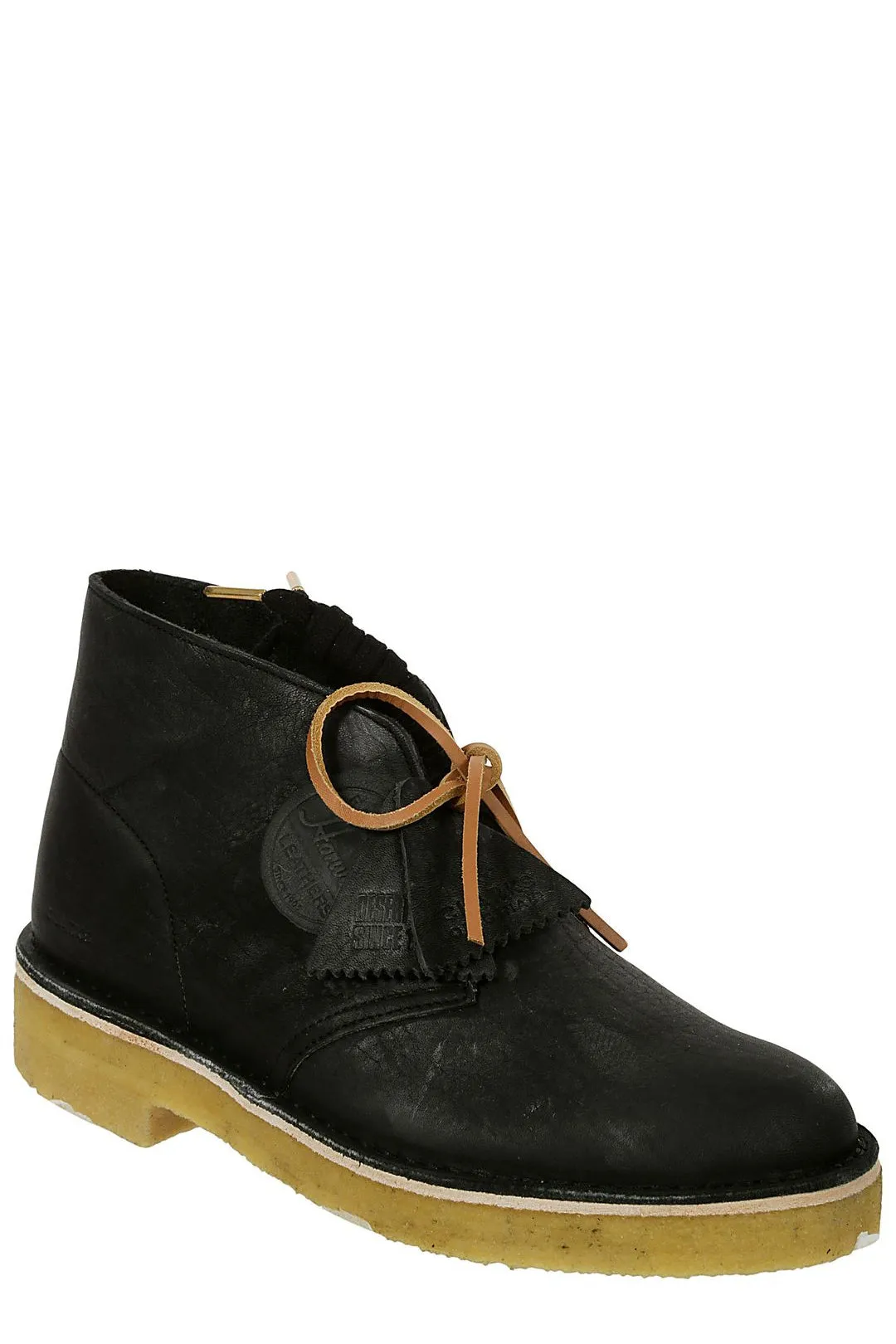 Clarks Round Toe Lace-Up Desert Boots