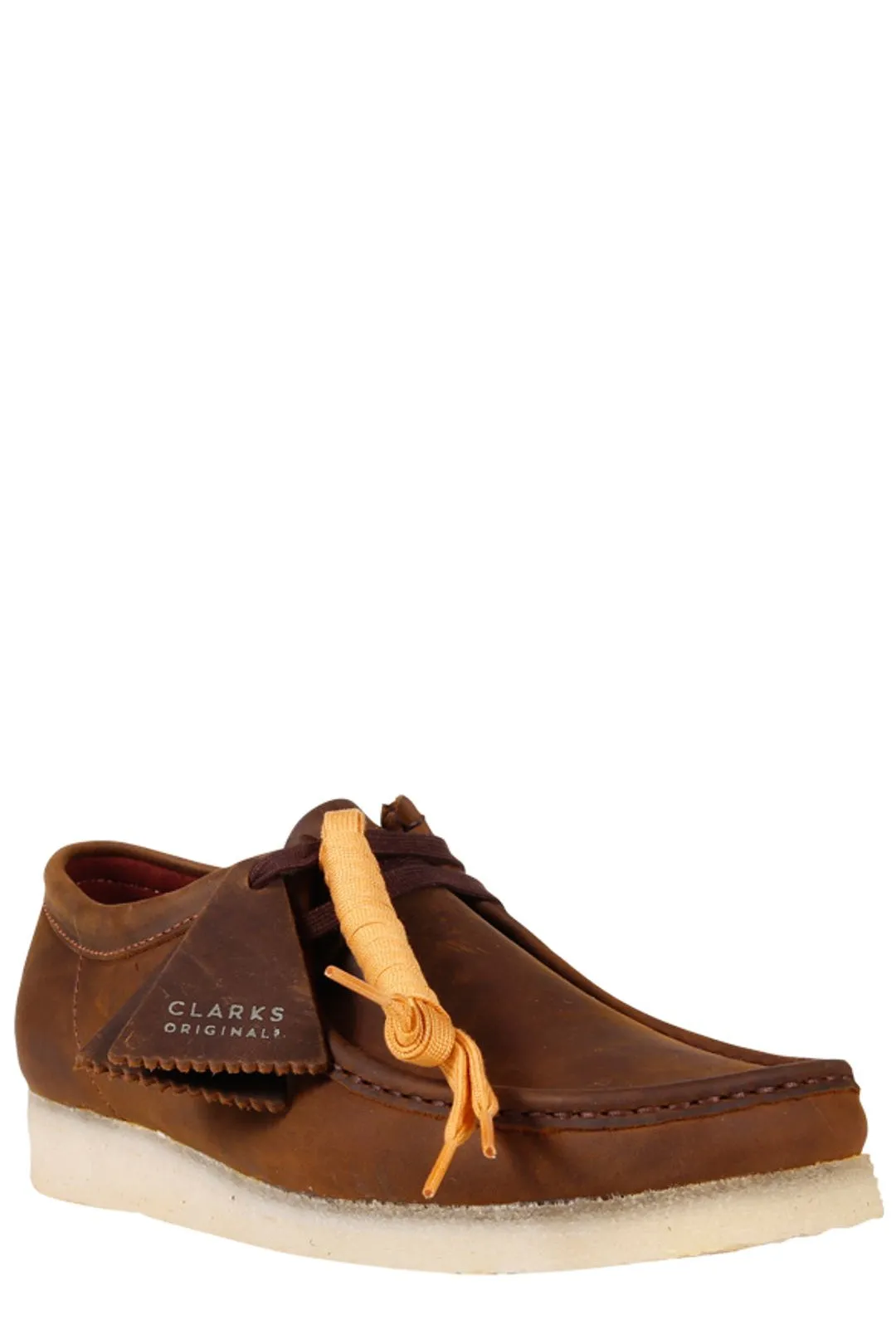 Clarks Wallabee Square Toe Lace-Up Shoes