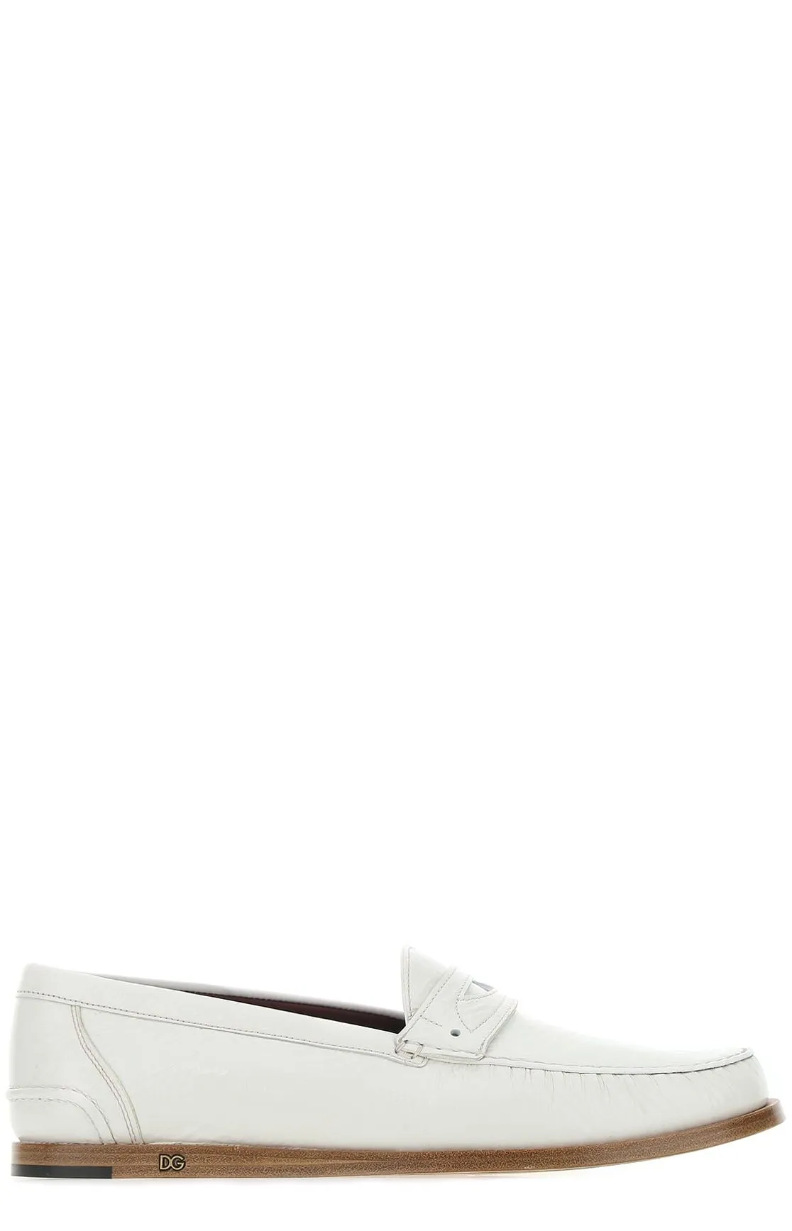 Dolce & Gabbana Logo Plaque Penny Loafers