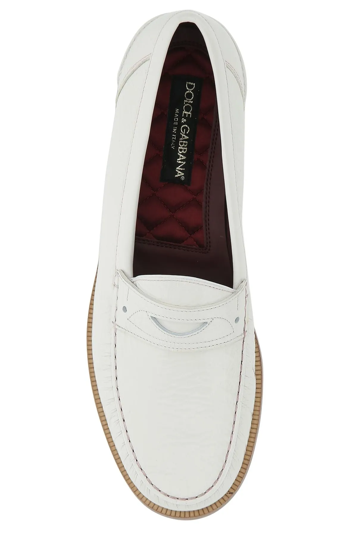 Dolce & Gabbana Logo Plaque Penny Loafers