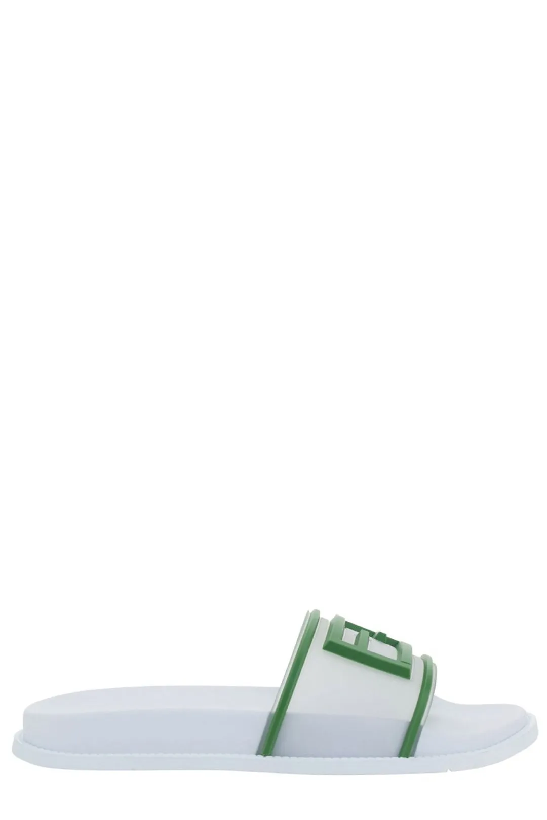 Fendi FF Logo Embossed Flat Slides