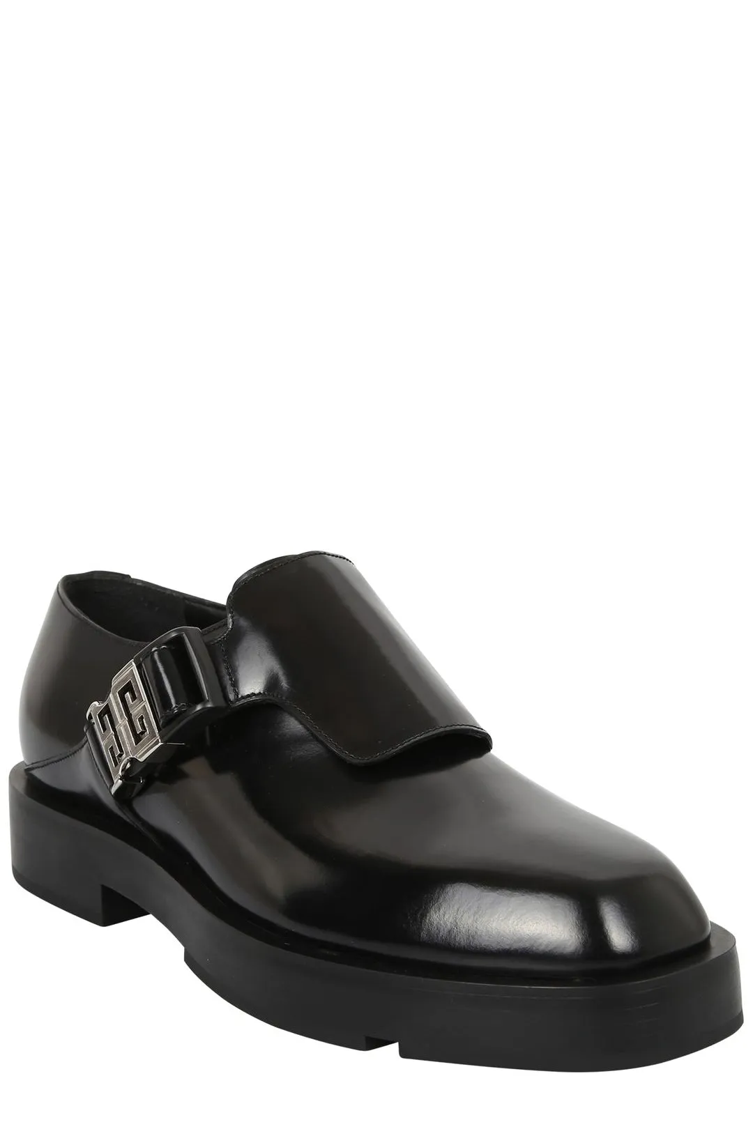Givenchy Logo Plaque Squared Derby Shoes