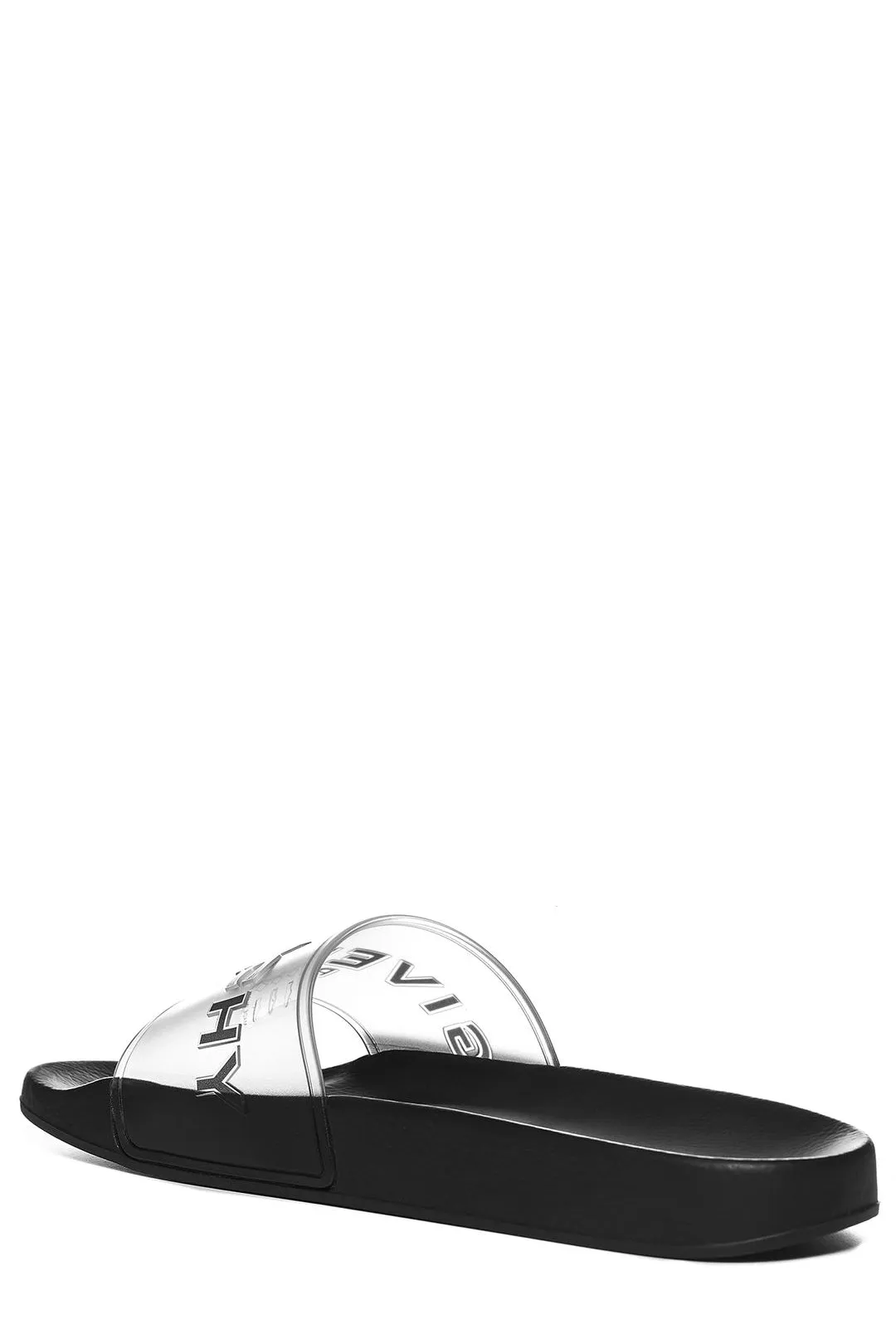 Givenchy Paris Logo Embossed Flat Sandals