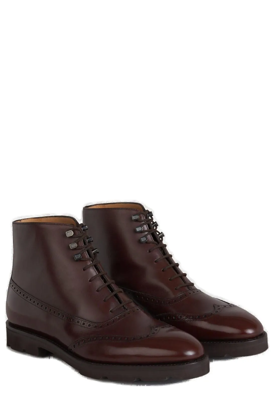 John Lobb Brogue Ankle Boots