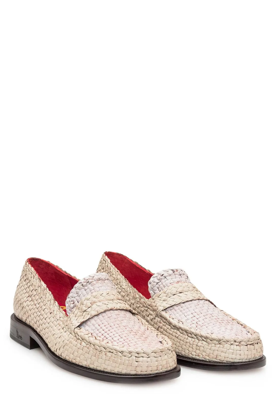 Marni Woven Slip-On Loafers