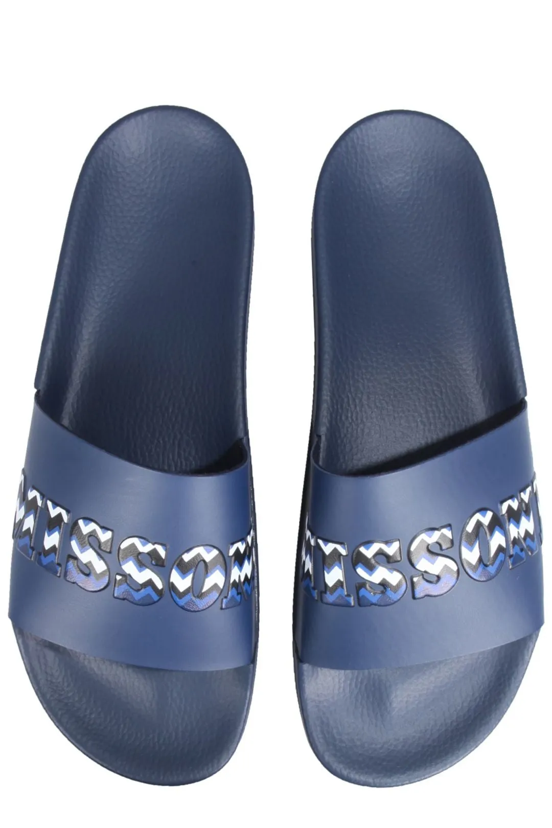 Missoni Logo Embossed Open-Toe Slides