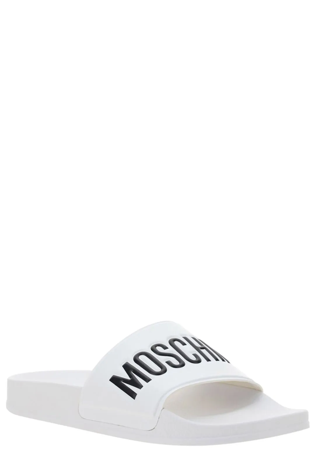 Moschino Logo Embossed Pool Slides