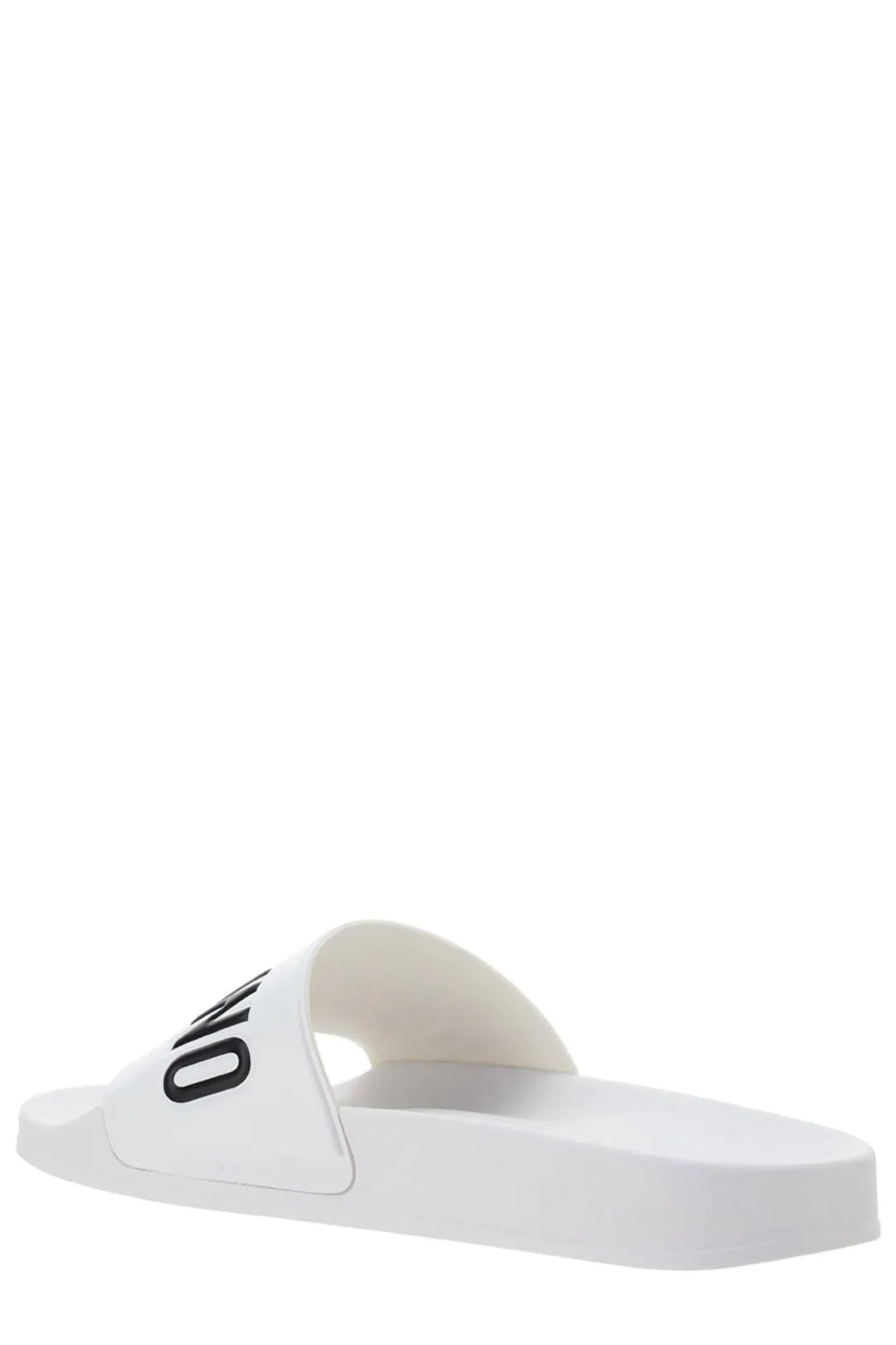 Moschino Logo Embossed Pool Slides