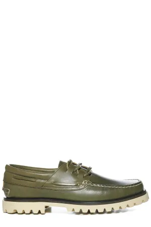 Officine Creative Round Toe Lace-Up Loafers