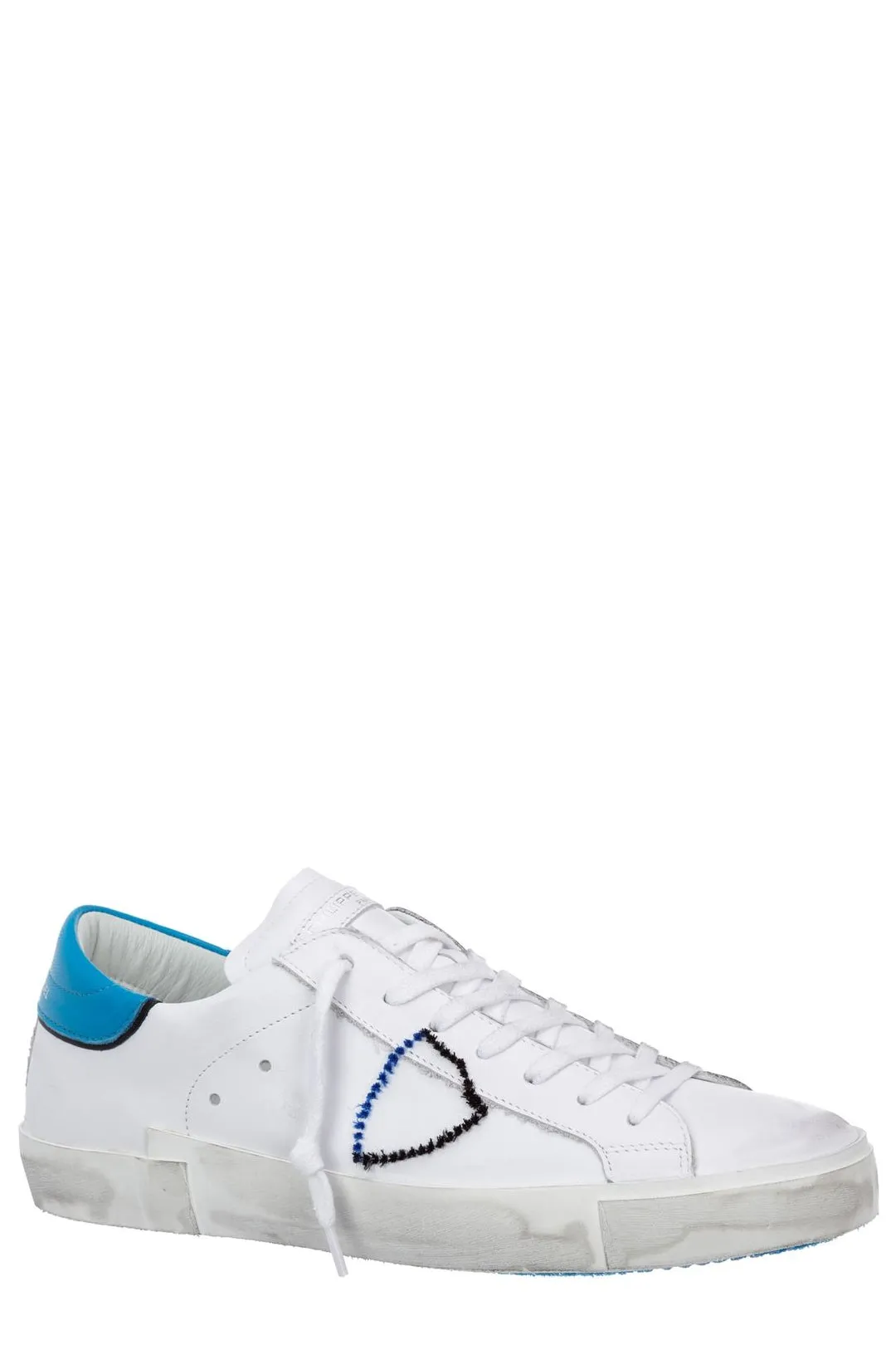 Philippe Model Logo Patched Lace Up Sneakers