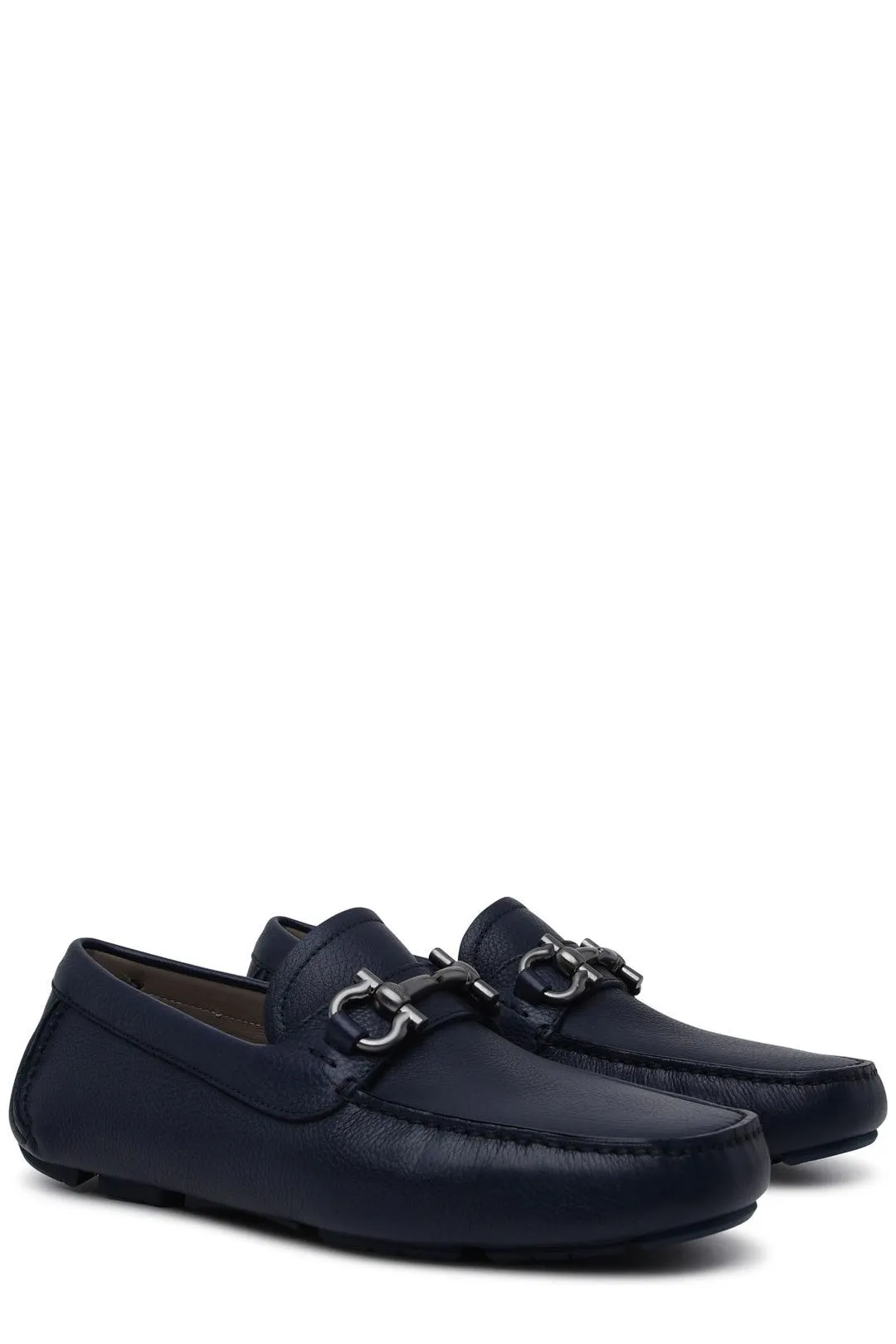 Salvatore Ferragamo Gancini Plaque Loafers
