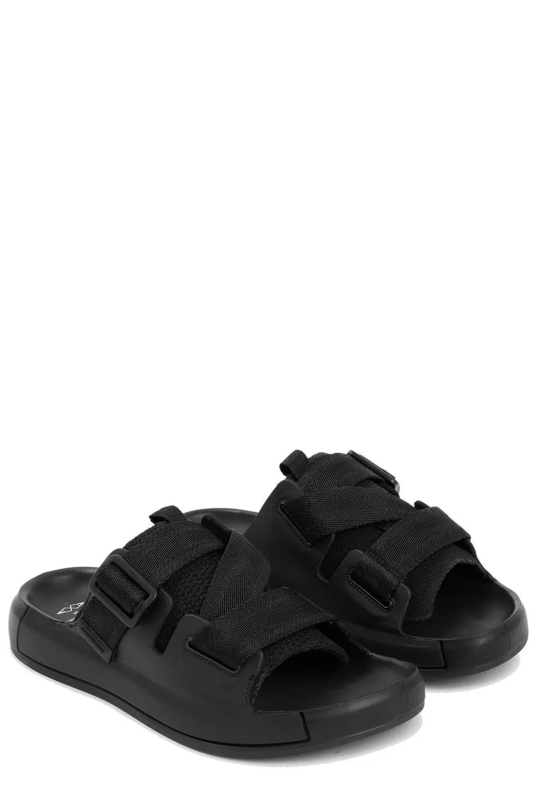 Stone Island Shadow Project Logo Detailed Buckled Sandals