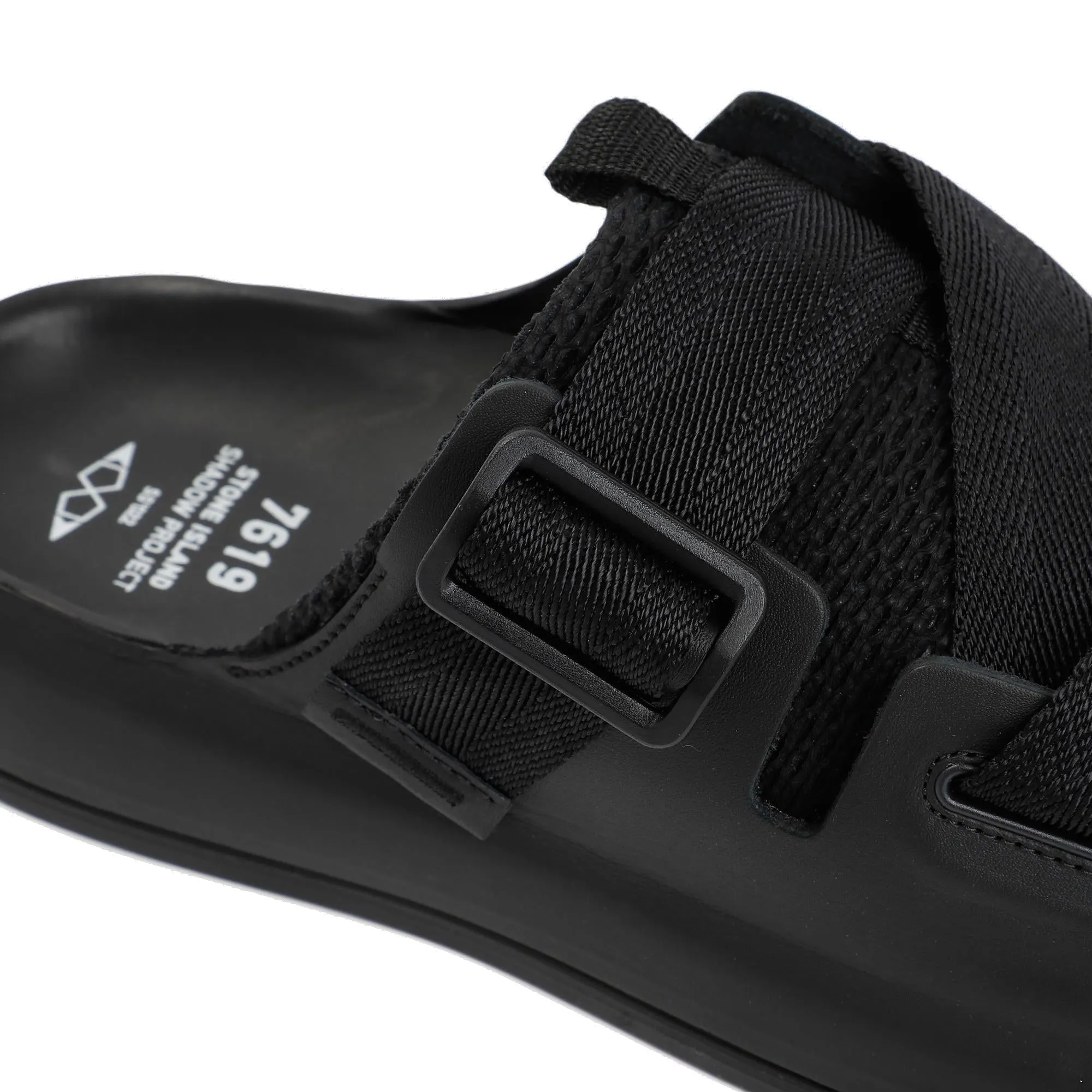 Stone Island Shadow Project Logo Detailed Buckled Sandals