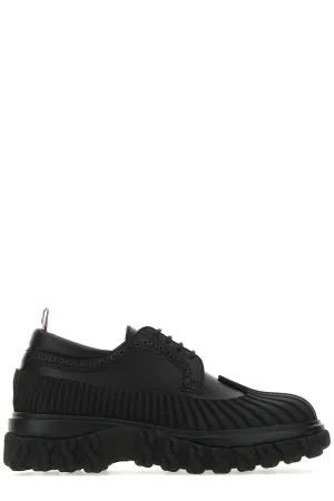 Thom Browne Stripe Detail Brogues Lace-Up Shoes