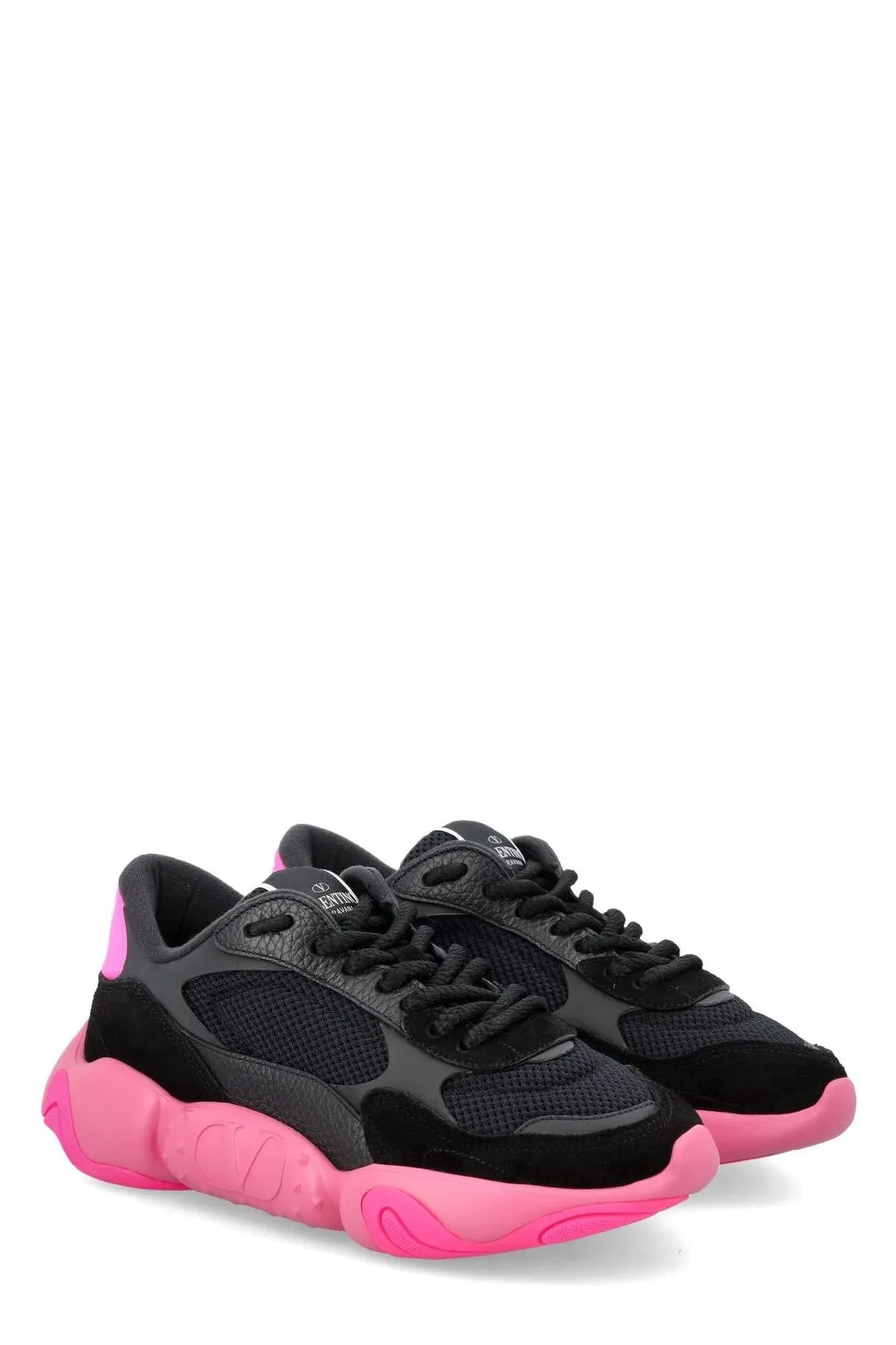 Valentino Bubbleback Lace-Up Sneakers
