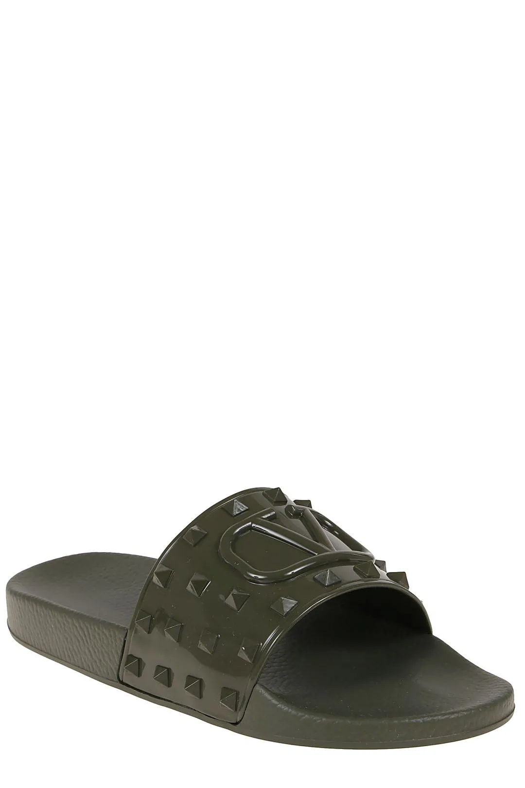 Valentino Garavani Roman Stud Open Toe Slides