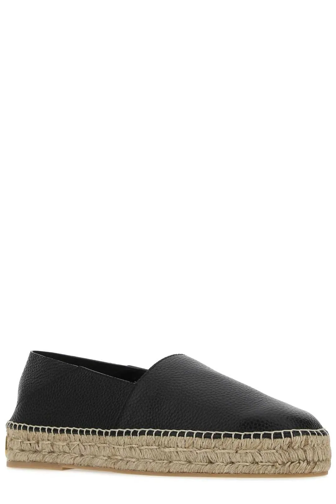 Valentino VLogo Plaque Round Toe Espadrilles