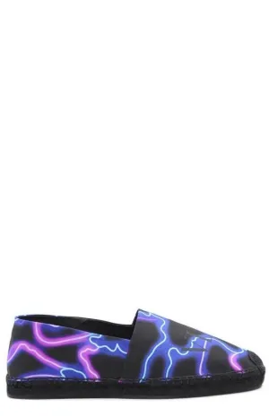 Valentino VLTN Neon Camouflage Pattern Espadrilles
